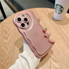 Wave Pattern Electroplating Solid Color Mobile Phone Case