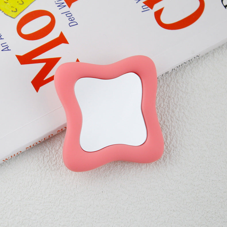 Support de téléphone portable transparent avec miroir irrégulier pour airbag, même modèle, pour blogueur