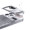 Coque de téléphone en alliage d'aluminium pour iPhone 14/13 Pro Max Plus, creuse, antichoc, dissipation thermique