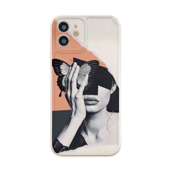 Simple Abstract Flower Silicone Phone Shell