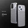 Coque de téléphone en alliage d'aluminium pour iPhone 14/13 Pro Max Plus, creuse, antichoc, dissipation thermique