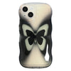 Ins Niche Dizzy Dye Black Butterfly Suitable For Ip Phone Case