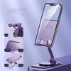 Support de téléphone portable rotatif pliable en alliage d'aluminium
