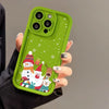 Niedliche Weihnachtsmann-Telefonhülle, mattierte, fortschrittliche Weihnachtsmusterhülle für das Telefon, stoßfeste, weiche Silikon-Telefonhülle