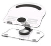 Support de tablette en acrylique rotatif et pliable, antidérapant