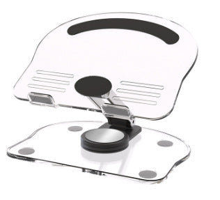 Support de tablette en acrylique rotatif et pliable, antidérapant