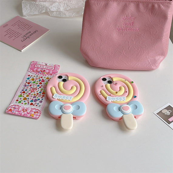 Silicone Phone Case Cute Lollipop Protective Sleeve