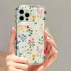 Transparente All-Inclusive-Weltraum-Telefonhülle mit Blumenmuster