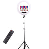 Anneau lumineux multi-caméras pour diffusion en direct avec éclairage embellissant de 16 pouces