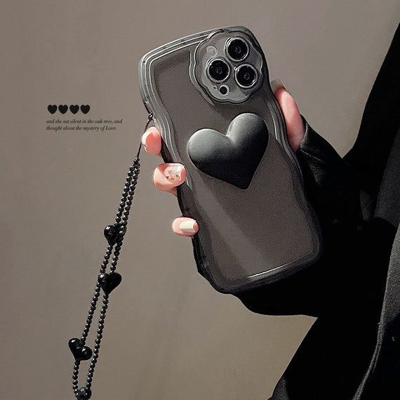 Three-dimensional Wave Dark Love Mobile Phone Case