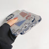 Travel Ticket Label Transparent Phone Case