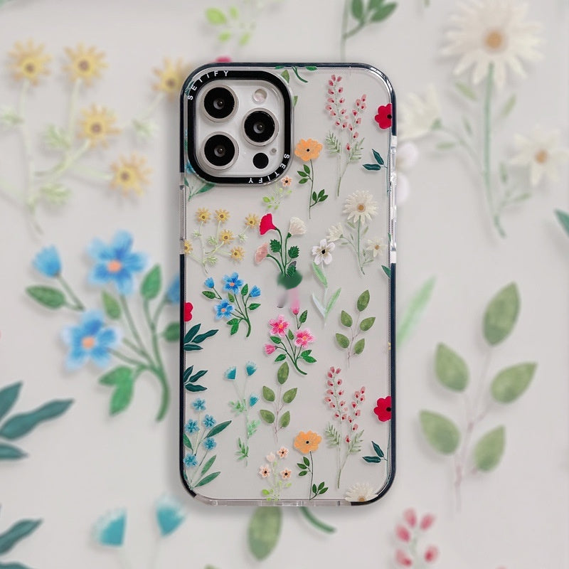 Fallfeste Handyhülle im Timbo-Blumen-Stil