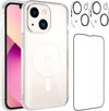 Transparent Magnetic Phone Case Tempered Film Lens Protector Set