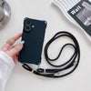 Viereckige Cross Lanyard Flüssigsilikon-Telefonhülle Soft Case