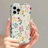 Transparente All-Inclusive-Weltraum-Telefonhülle mit Blumenmuster