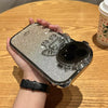 Glitzernde Astronauten-Kameraständer-Telefonhülle für I14 13 12 11 Pro Max XR 14 Plus, unsichtbare Linsenhalterung, Beschichtung, weiche Abdeckung