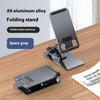 Support de téléphone portable rotatif pliable en alliage d'aluminium