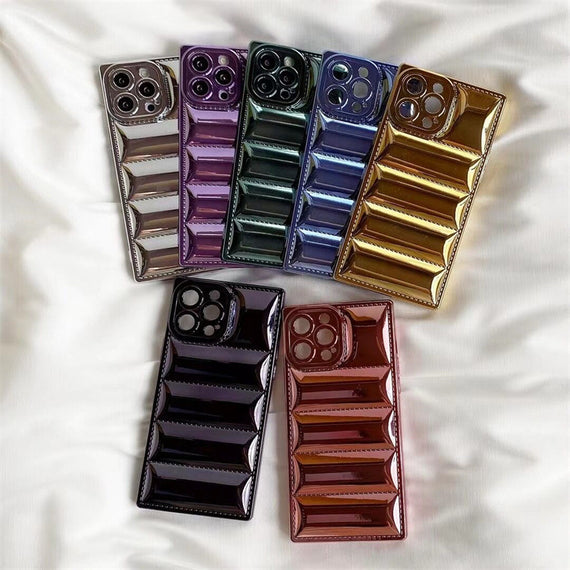 Electroplated Down Jacket Straight Edge Square For  Protective Cover