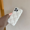 Autumn And Winter Three-dimensional Solid Color Plaid Phone Case