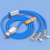 120W One-to-three Elbow Fast Charging Zinc Alloy Charging Cable 180 Degree Rotation