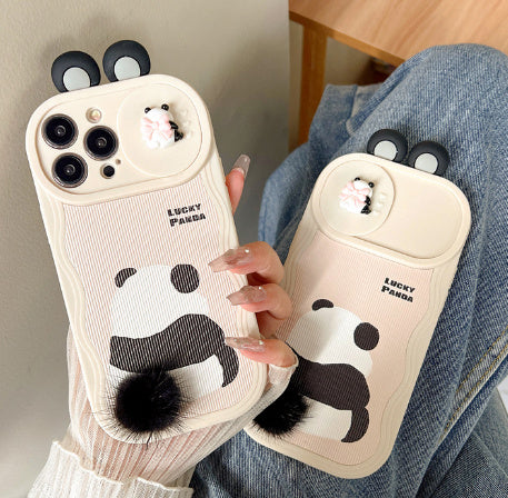 Furry Panda Handyhülle Süße Schutzhülle