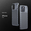 Coque de téléphone en alliage d'aluminium pour iPhone 14/13 Pro Max Plus, creuse, antichoc, dissipation thermique