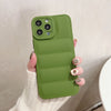 Fashion Solid Color Down Jacket Phone Case