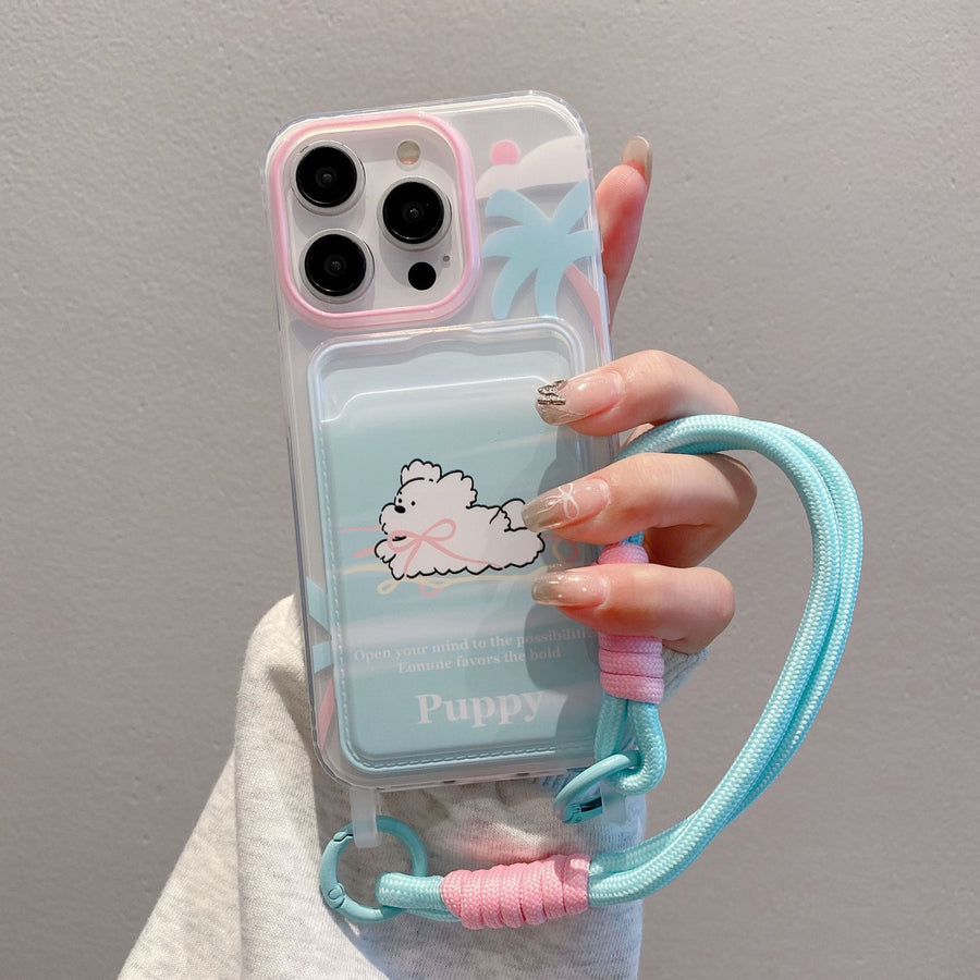 Cartoon Lanyard Telefon Fall Karte Halter Schutzhülle