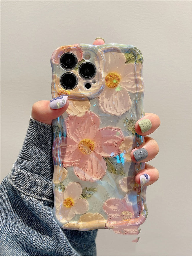 Advanced Art Oil Painting Flower Phone Case