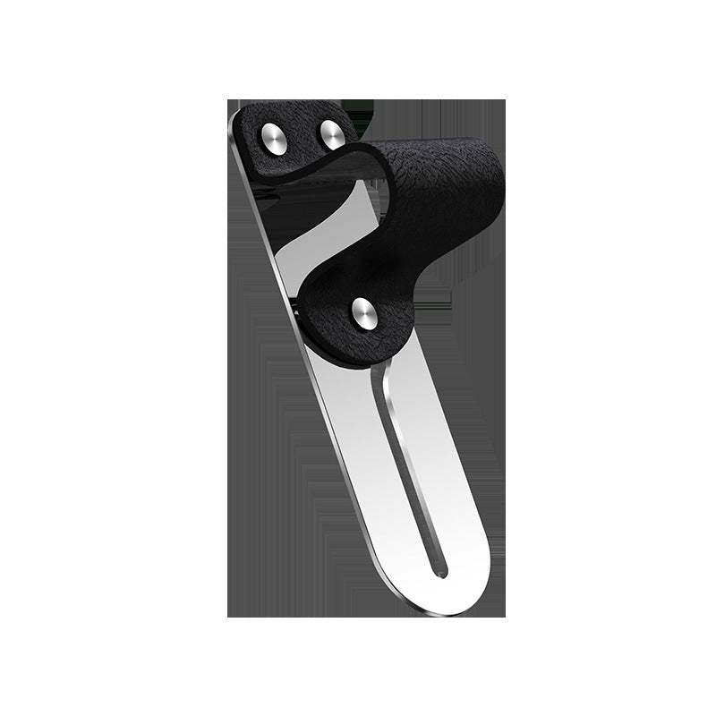 Support de téléphone portable multifonctionnel en cuir pour voiture