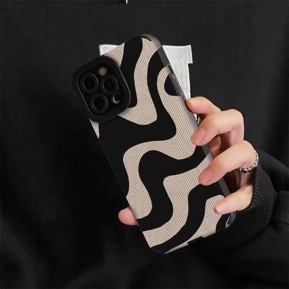 Minimalist Zebra Striped Protective Sleeve Phone Case